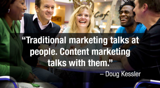 Traditional marketing versus content marketing