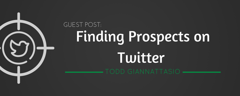Finding prospects on twitter
