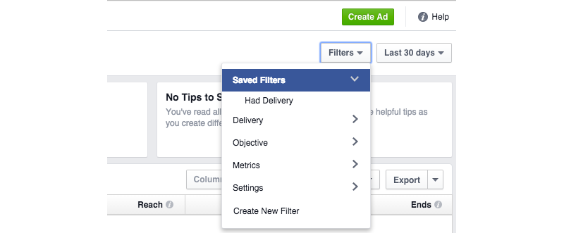 New Facebook Ads Manager