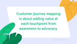 Quote on customer journey mapping