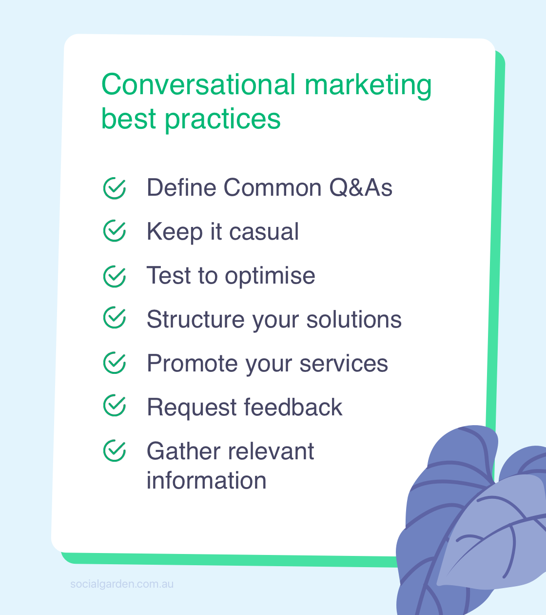 The 7 steps of conversational marketing