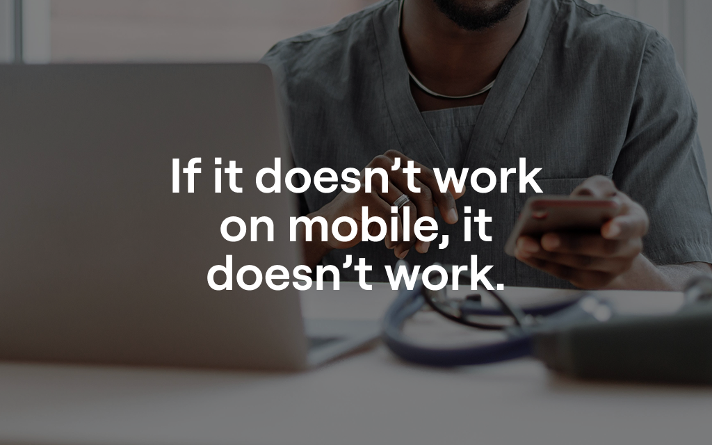 If it doesn't work on mobile, it doesn't work.